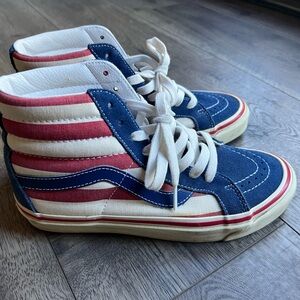 American Flag Striped Vans